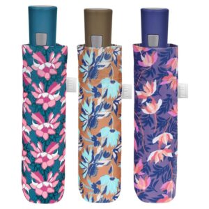 Paraguas plegable automatico fantasia floral 54cm surtido PACK 6 uds