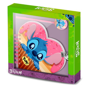 Set diario + boligrafo Stitch Disney