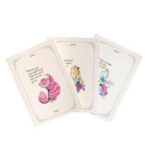 Set 3 cuadernos A5 Alicia en el Pais de las Maravillas Disney
