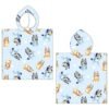 Poncho toalla Bluey microfibra