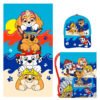 Set toalla + saco + gorra Patrulla Canina Paw Patrol