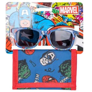 Set gafas sol + cartera Vengadores Avengers Marvel PACK 6 uds