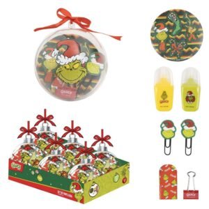 Bola navidad papeleria Grinch PACK 6 uds
