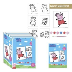Set papeleria coloreable Peppa Pig PACK 12 uds